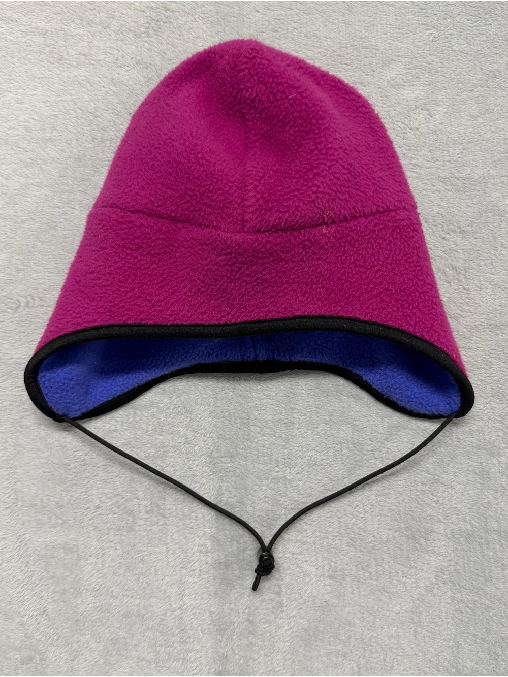 Vintage Sierra Designs Fleece Beanie Hat W/ Strap Ski Snowboard Outdoors